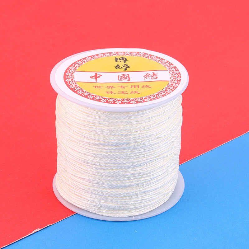 Polyamide Woven Thread，Used for DIY Jewelry（The diameter is 0.8mm/One roll is about 50 meters）