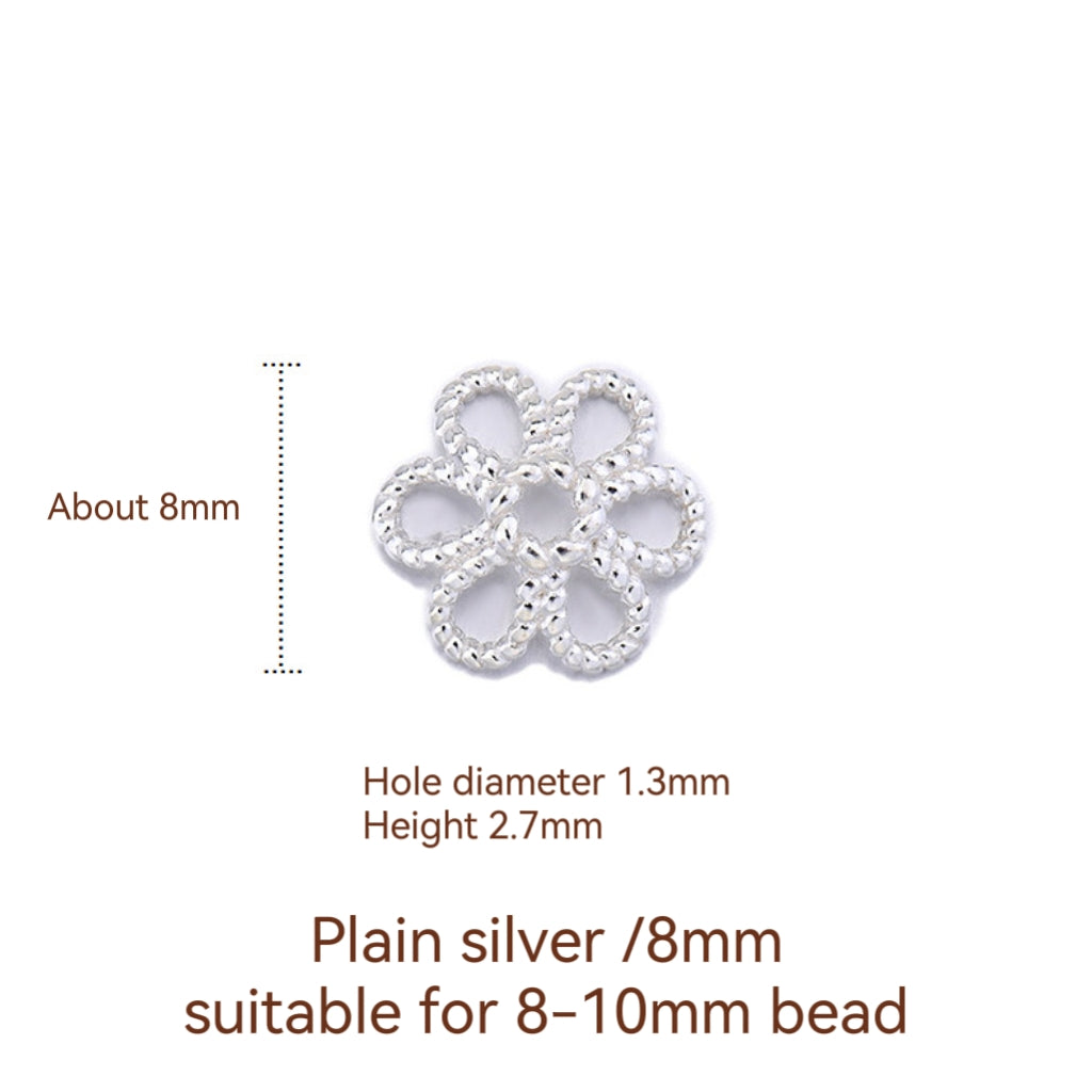 S925 Sterling Silver Receptacle Septum For Jewelry DIY,2 pcs