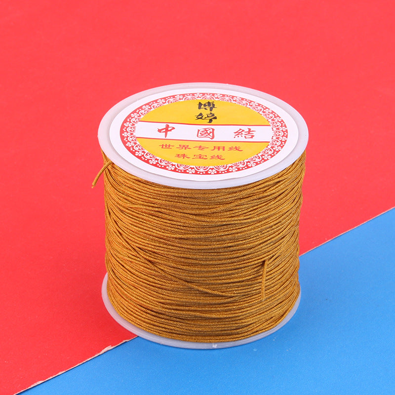 Polyamide Woven Thread，Used for DIY Jewelry（The diameter is 0.8mm/One roll is about 50 meters）