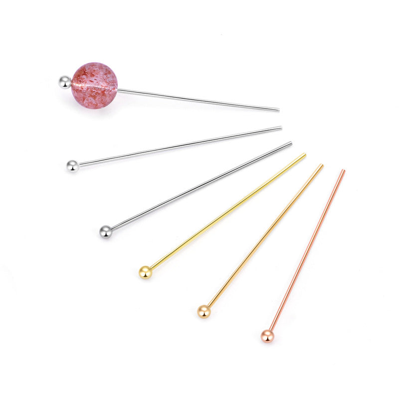 S925 Sterling Silver 9-shape Needle/T-shape Needle/Bead needle, Used For DIY Jewelry,10 pcs