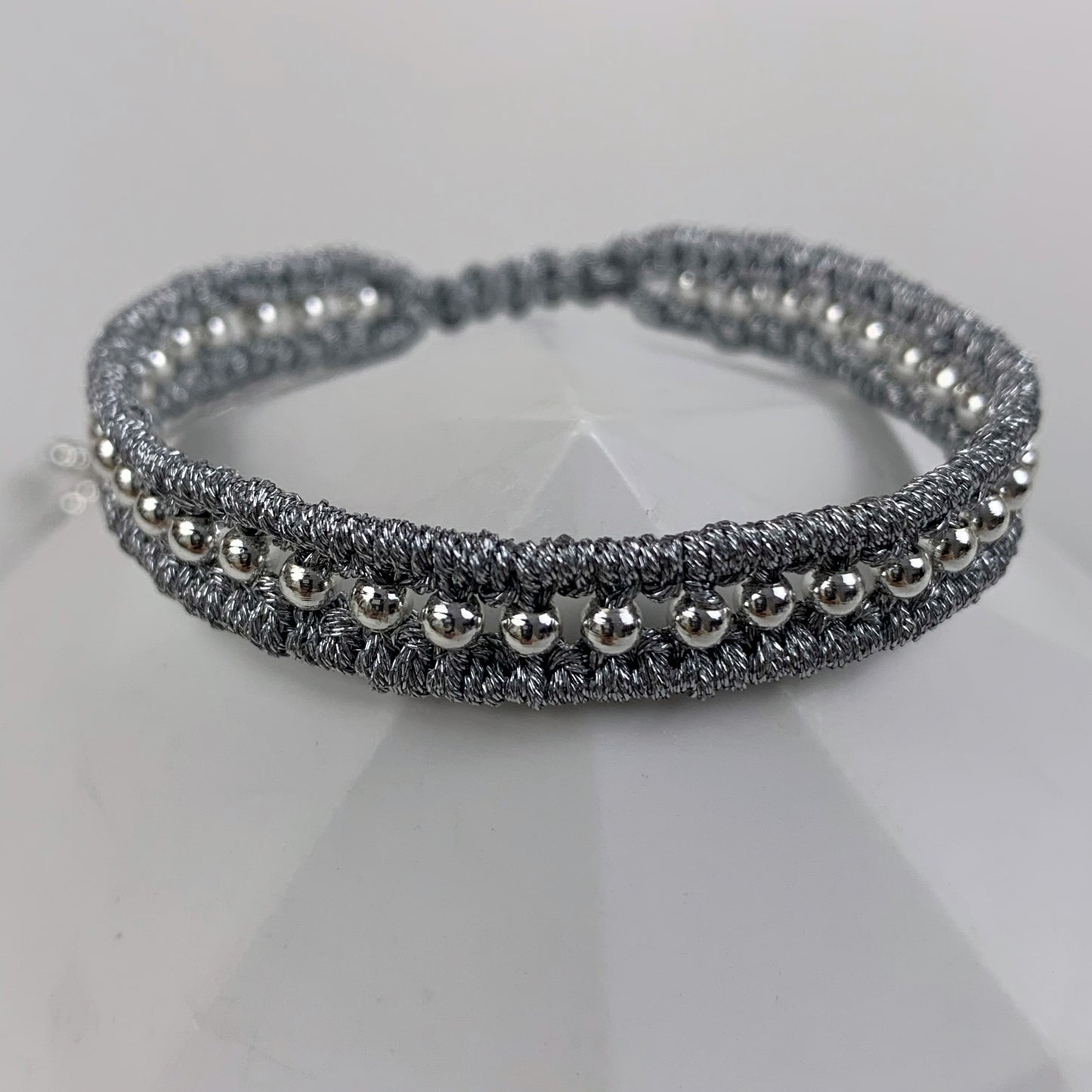 108.  Original hand-knitted bracelet