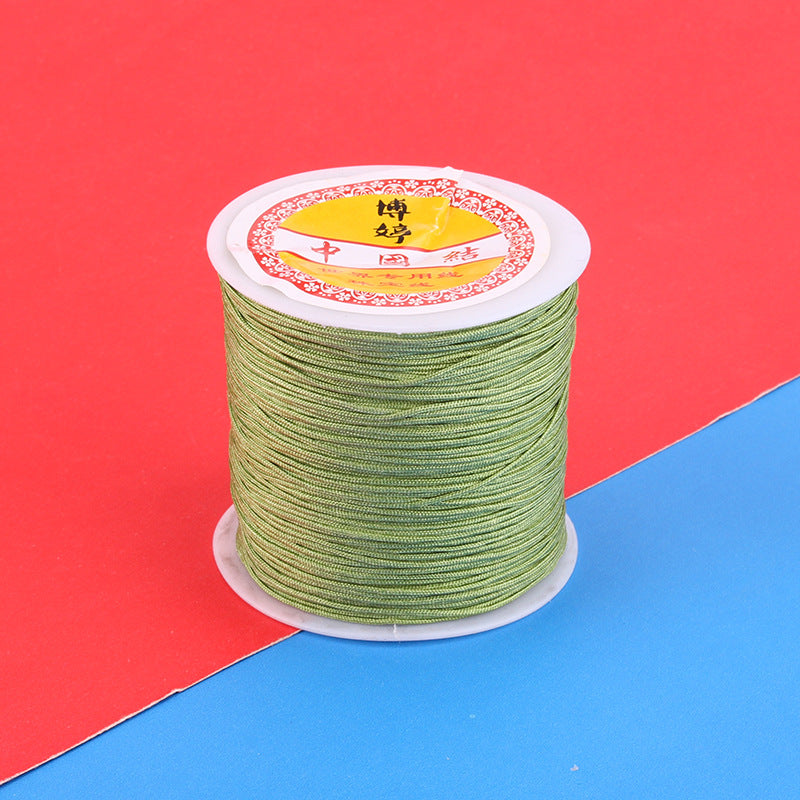 Polyamide Woven Thread，Used for DIY Jewelry（The diameter is 0.8mm/One roll is about 50 meters）