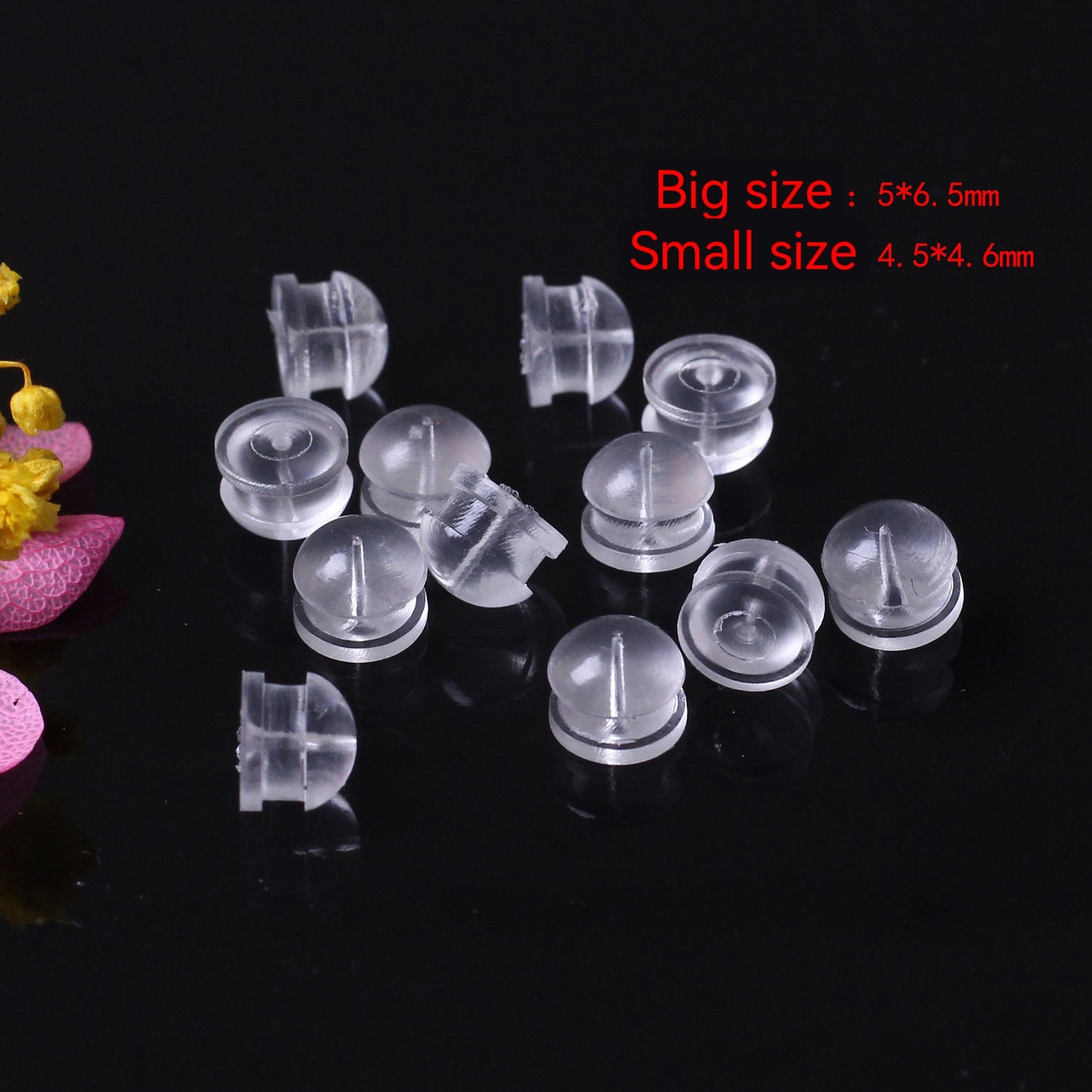 Silicone Ear Plug For Jewelry DIY，Covered By 14/18K Real Gold Or Silver