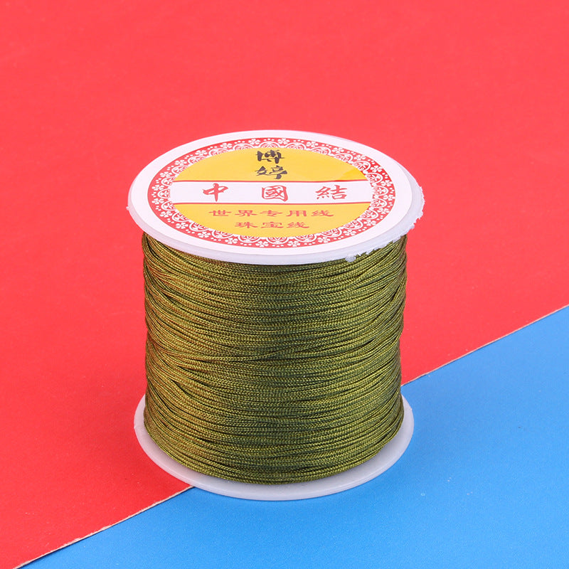 Polyamide Woven Thread，Used for DIY Jewelry（The diameter is 0.8mm/One roll is about 50 meters）