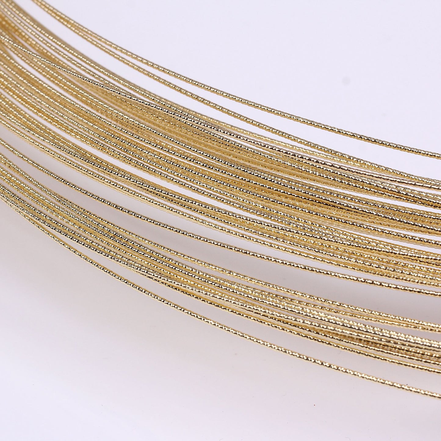 Copper Twist Shape Semi-hard Wire For Jewelry DIY，Covered By 14/18K Real Gold Or Silver