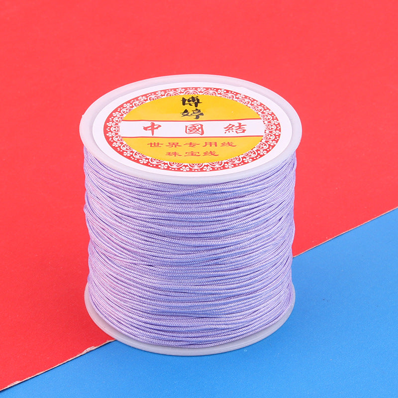 Polyamide Woven Thread，Used for DIY Jewelry（The diameter is 0.8mm/One roll is about 50 meters）