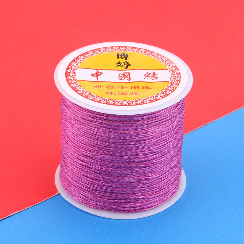 Polyamide Woven Thread，Used for DIY Jewelry（The diameter is 0.8mm/One roll is about 50 meters）