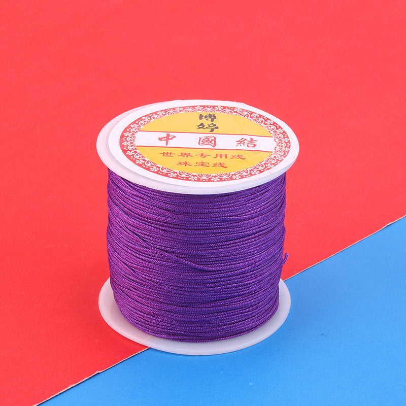 Polyamide Woven Thread，Used for DIY Jewelry（The diameter is 0.8mm/One roll is about 50 meters）