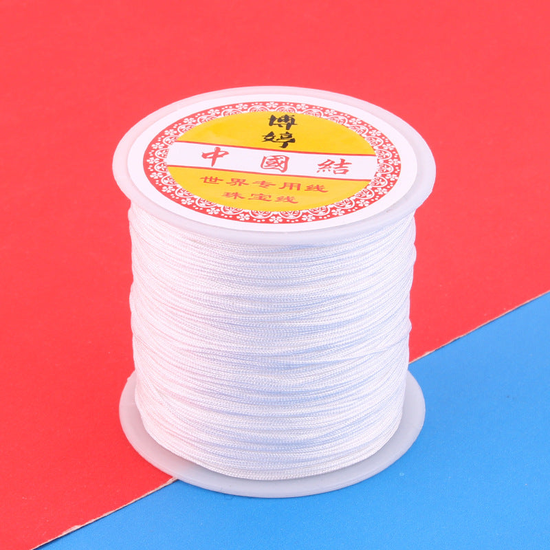 Polyamide Woven Thread，Used for DIY Jewelry（The diameter is 0.8mm/One roll is about 50 meters）