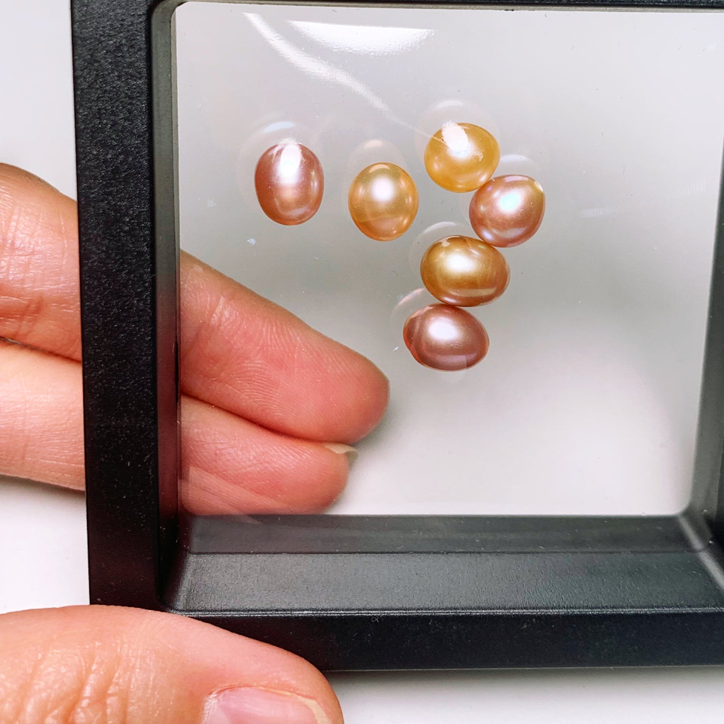 Colorful fat rice pearl (6.5*7.5mm）