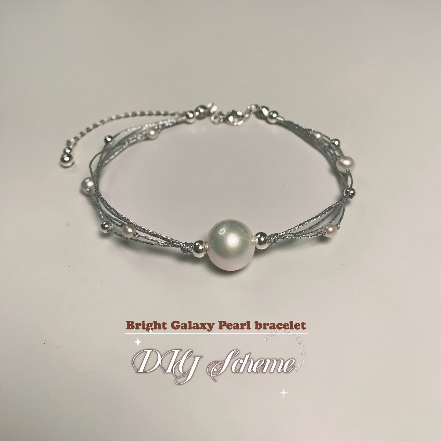 6.Edison Fresh Water Pearl bracelet of Bright Galaxy