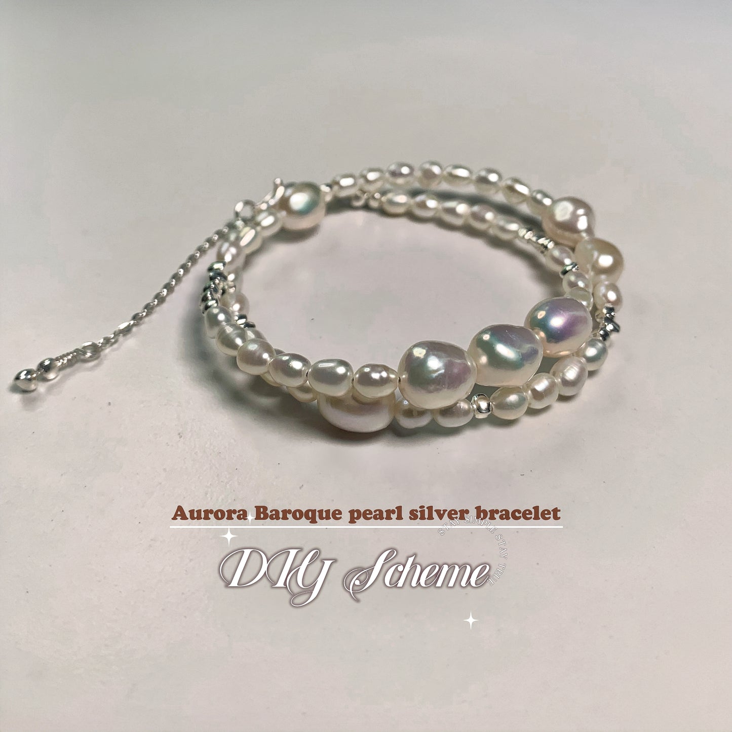 Big white Baroque pearl（8-9mm)