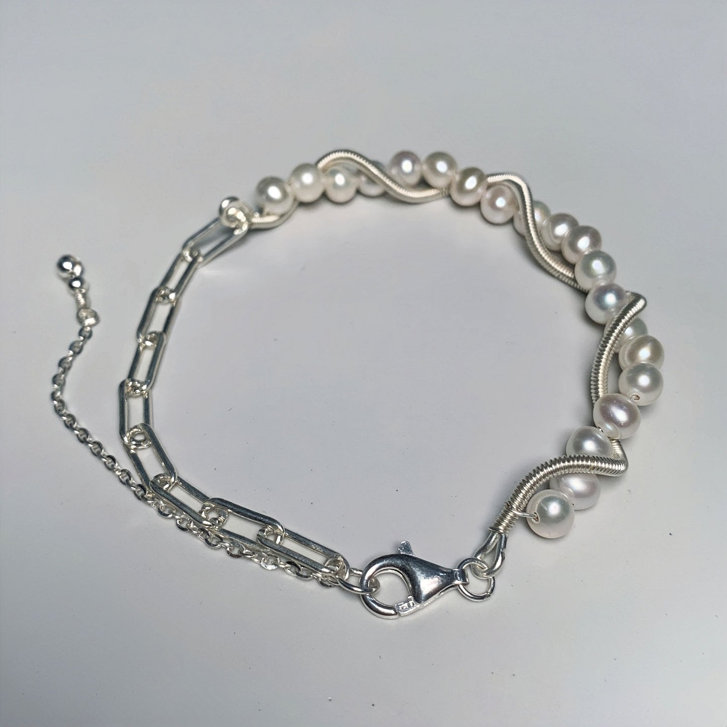 17.Hand-made original Dodder Flower Fresh Water Pearl bracelet