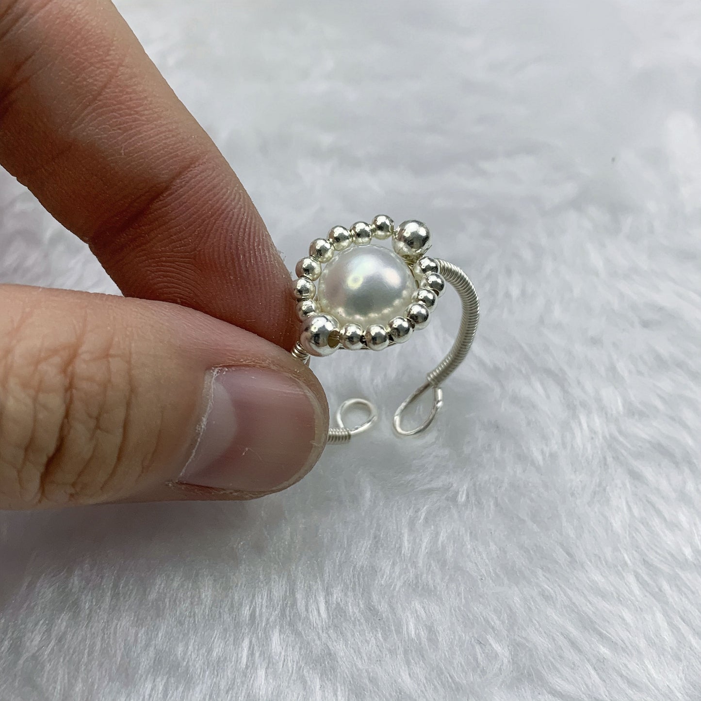 22.Original hand-made Pearl Eyes Fresh Water Pearl  ring