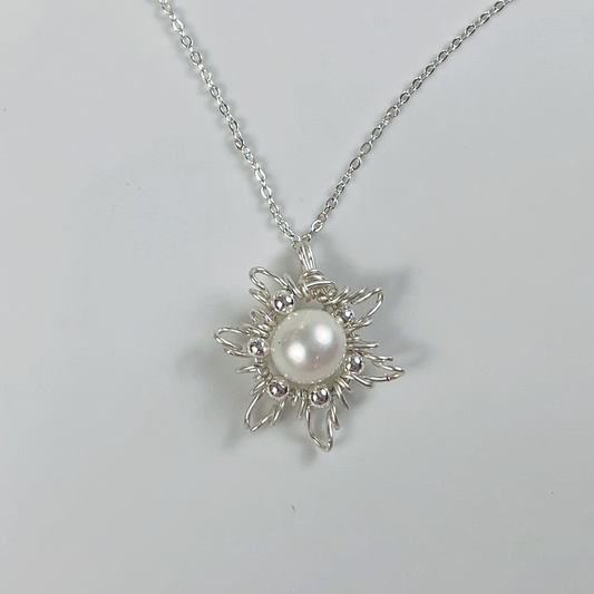 107. Original Hand-made Sun Pearl Necklace