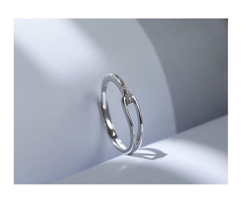 S925 Sterling Silver Rupert's Tears Ring for Women Matte Plain Band Ring -540(45%)