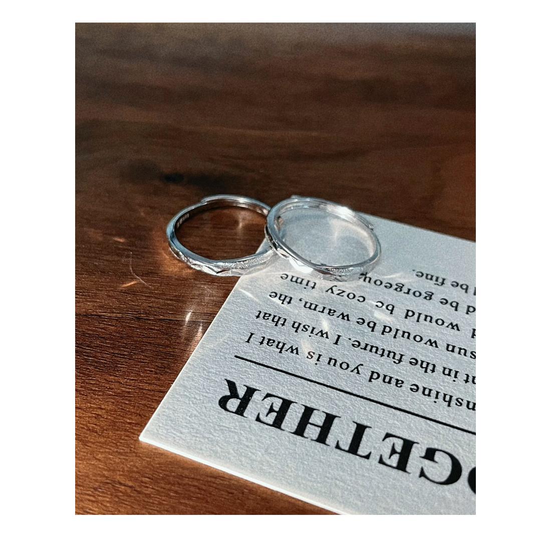 S925 Sterling Silver Niche Simple Matte Unisex Couple Rings Personality Fashion Light Luxury Pair Rings -630 jewellery  with  meaning(45%)