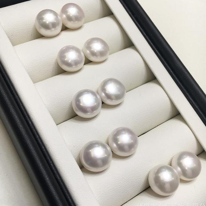 44. Nature Pearl S925 Silver Earrings /High light Slightly blemished natural freshwater pearl freshwater pearl real pearl natural pearls