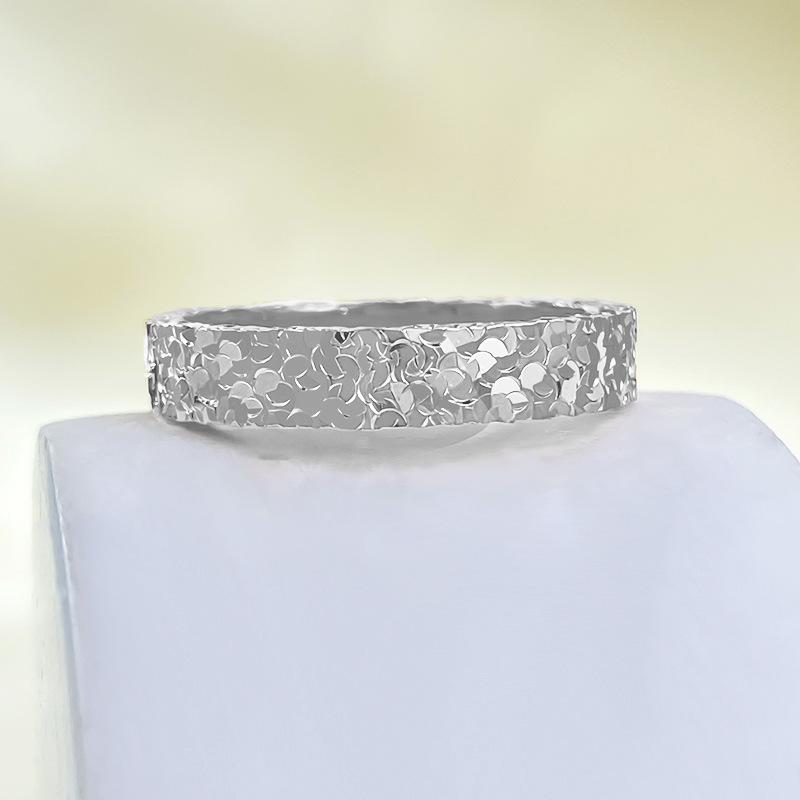 S925 Sterling Silver Crushed Ice Band Ring 6A Cubic Zirconia Ring fashion jewelry accessory woman girl promise ring-416(35%)