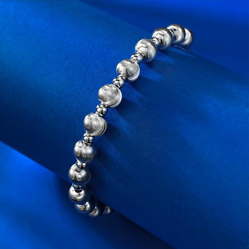 S925 Sterling Silver Cat Eye Beads Bracelet-310(45%)