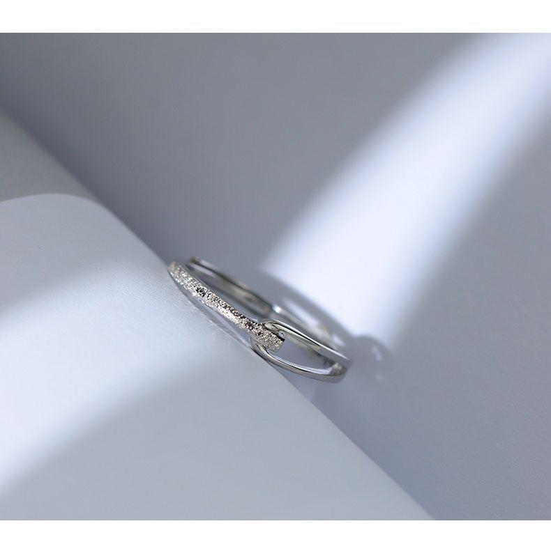 S925 Sterling Silver Rupert's Tears Ring for Women Matte Plain Band Ring -540(45%)