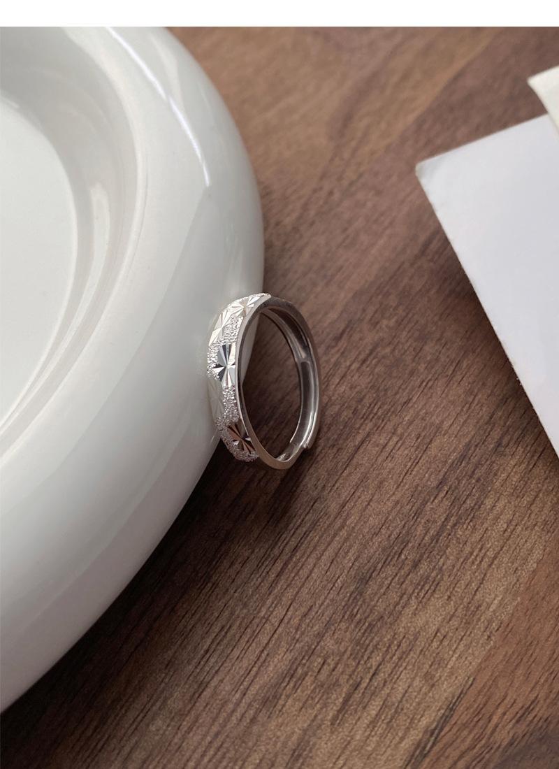 S925 Sterling Silver Gypsophila Couple Ring-634 weddingring(45%)