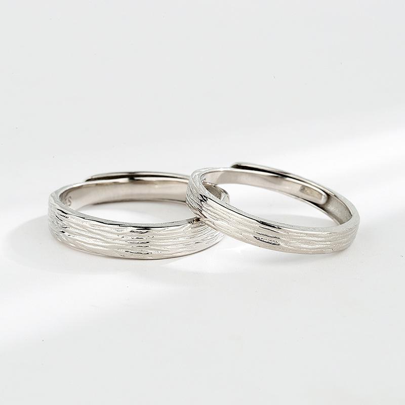 S925 Sterling Silver Couple Rings Pair Ring - 558 weddingring(45%)