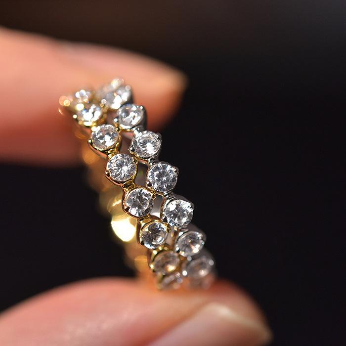 S925 Sterling Silver Full Band Simple Row Ring-115(45%)