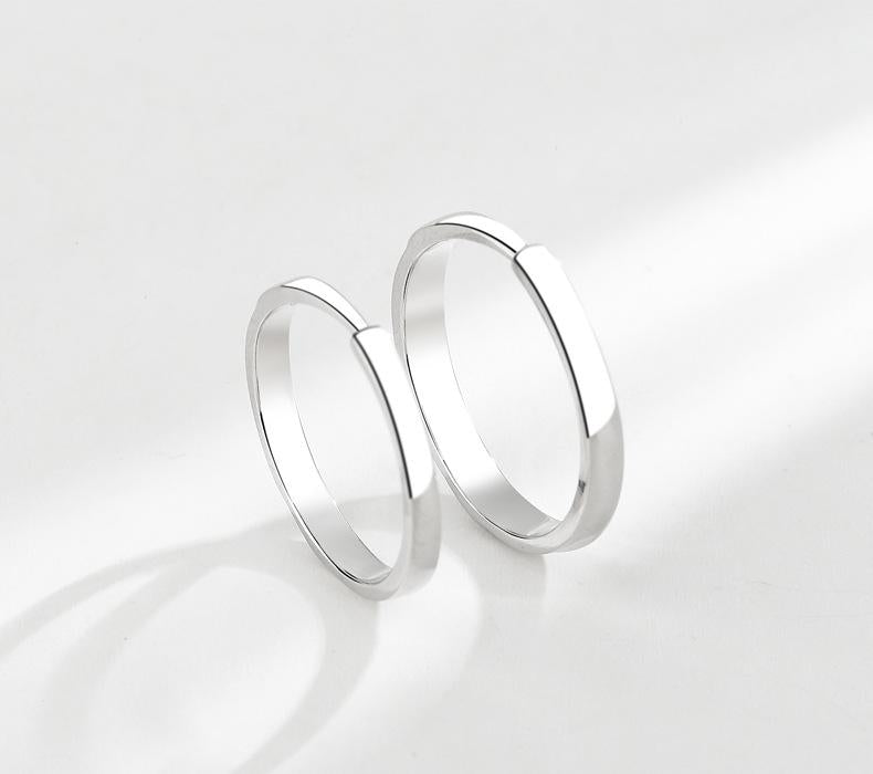 S925 Sterling Silver casual English Letter Couple Ring-557 jewellery  with  meaning(45%)
