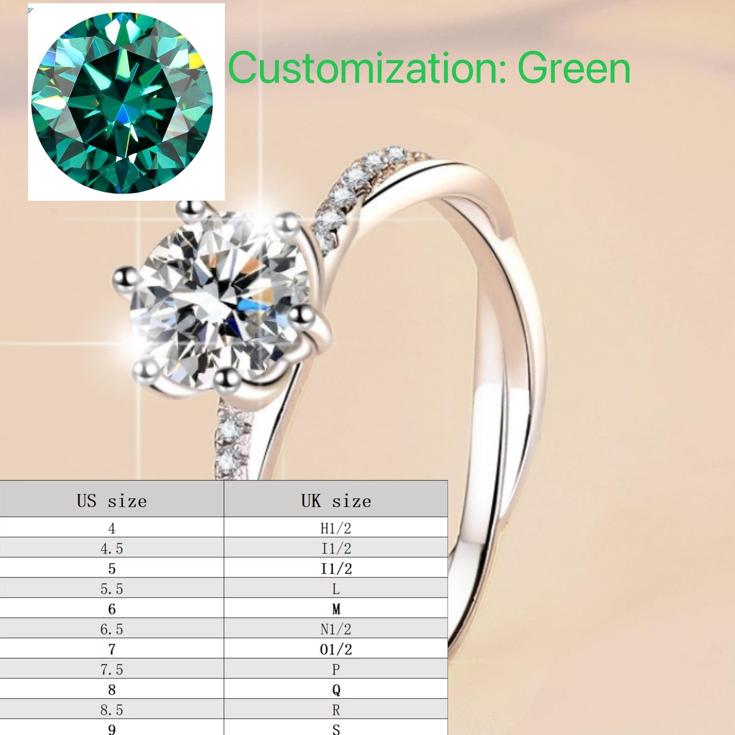 S925 Sterling Silver Love Interwoven Ring Synthetic Moissanite Ring fashion jewelry accessory woman girl promise ring-193(35%)
