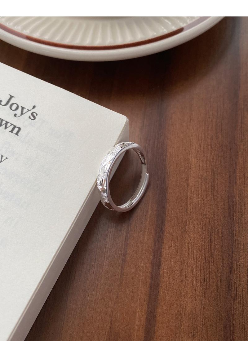 S925 Sterling Silver Gypsophila Couple Ring-634 weddingring(45%)