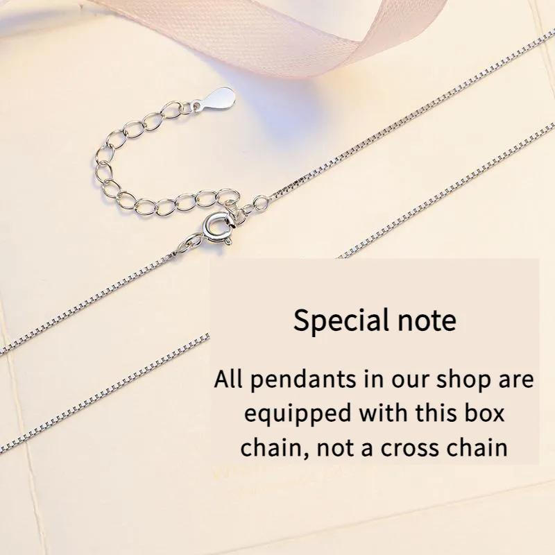 S925 Sterling Silver Synthetic Moissanite Square Geometric Pendant birthday gift silver jewelry minimalist necklace pendant necklace-329(35%)