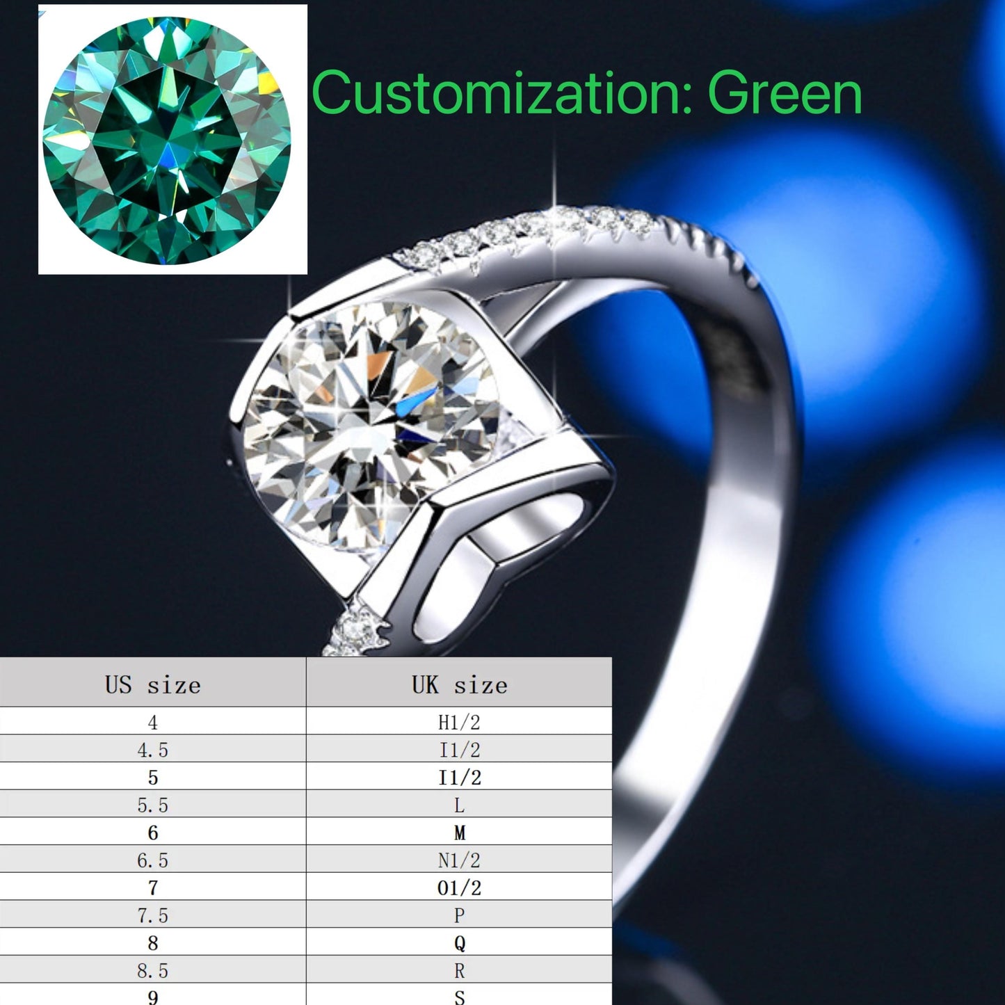 S925 Sterling Silver Angel Kiss Ring Synthetic Moissanite Ring fashion jewelry accessory woman girl promise ring-195(35%)